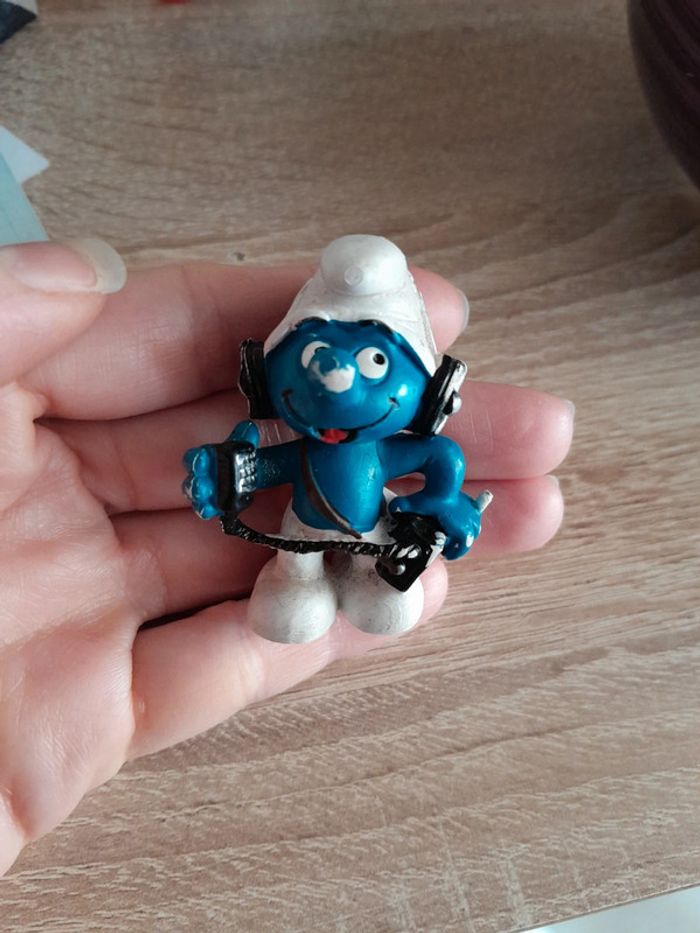 Magnifique schtroumpf ancien CB/reporter