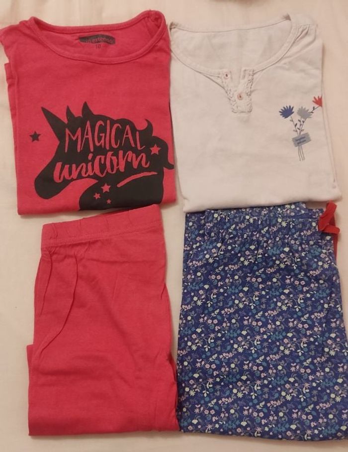 Lot 2 ensembles pyjamas pantalon