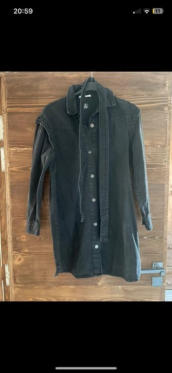 Robe en jean camaïeu noir