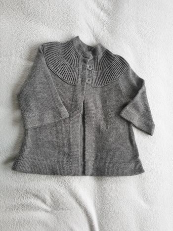 Gilet manches 3/4 gris
