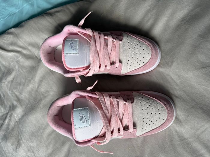 basket - Dunk rose et blanc