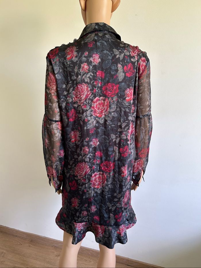 Robe fleurie à manches longues Morgan taille 36 jamais portée - photo numéro 5