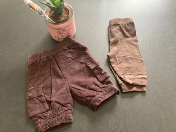 Lot ensemble vêtement pantacourt legging bébé fille 3 mois