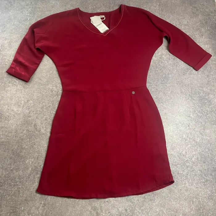 Robe bordeaux Kaporal neuve M 👗 élégante & féminine 💋