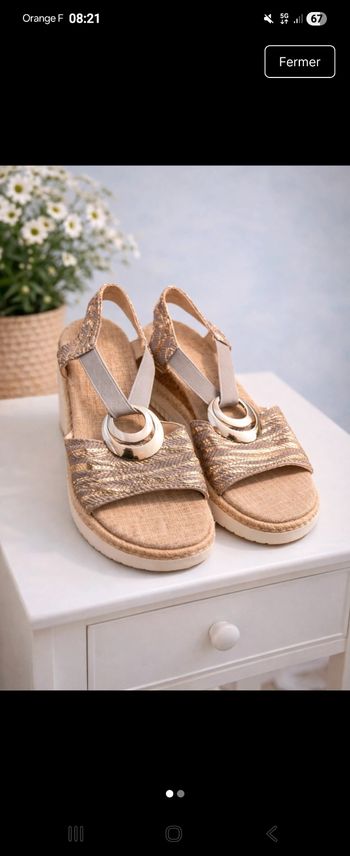 Pieds nu femme neuve 39