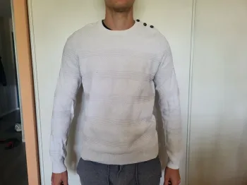 Pull blanc homme