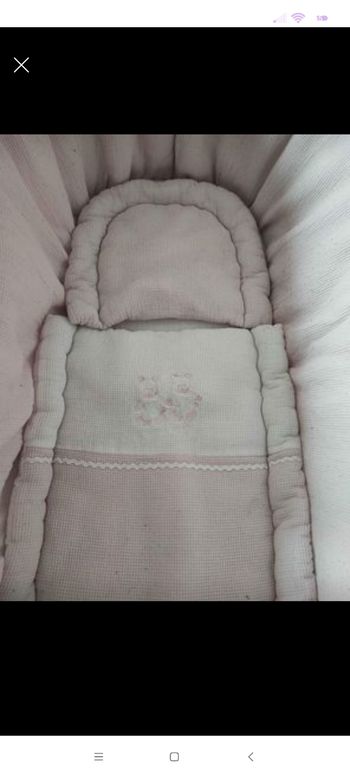 Couffin osier bébé