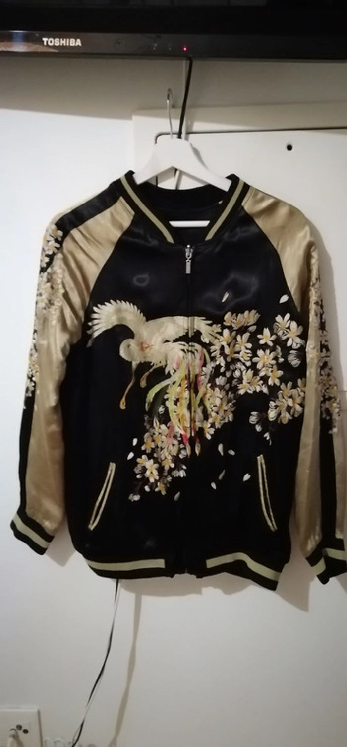 Veste Zara noir et or