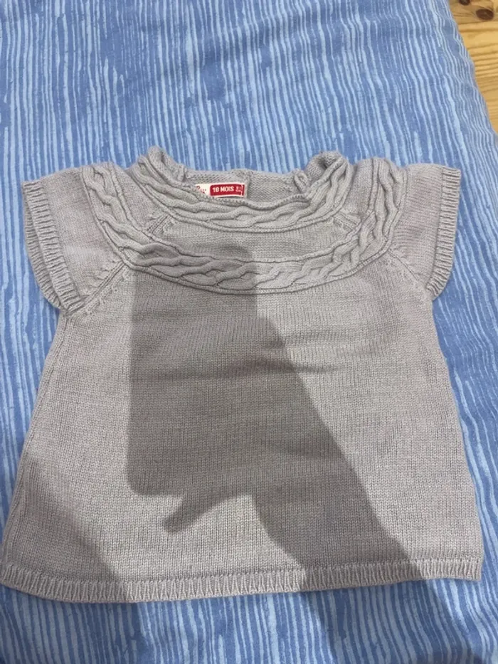 Pull en maille sans manches
