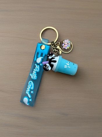 Porte clés glace bleu