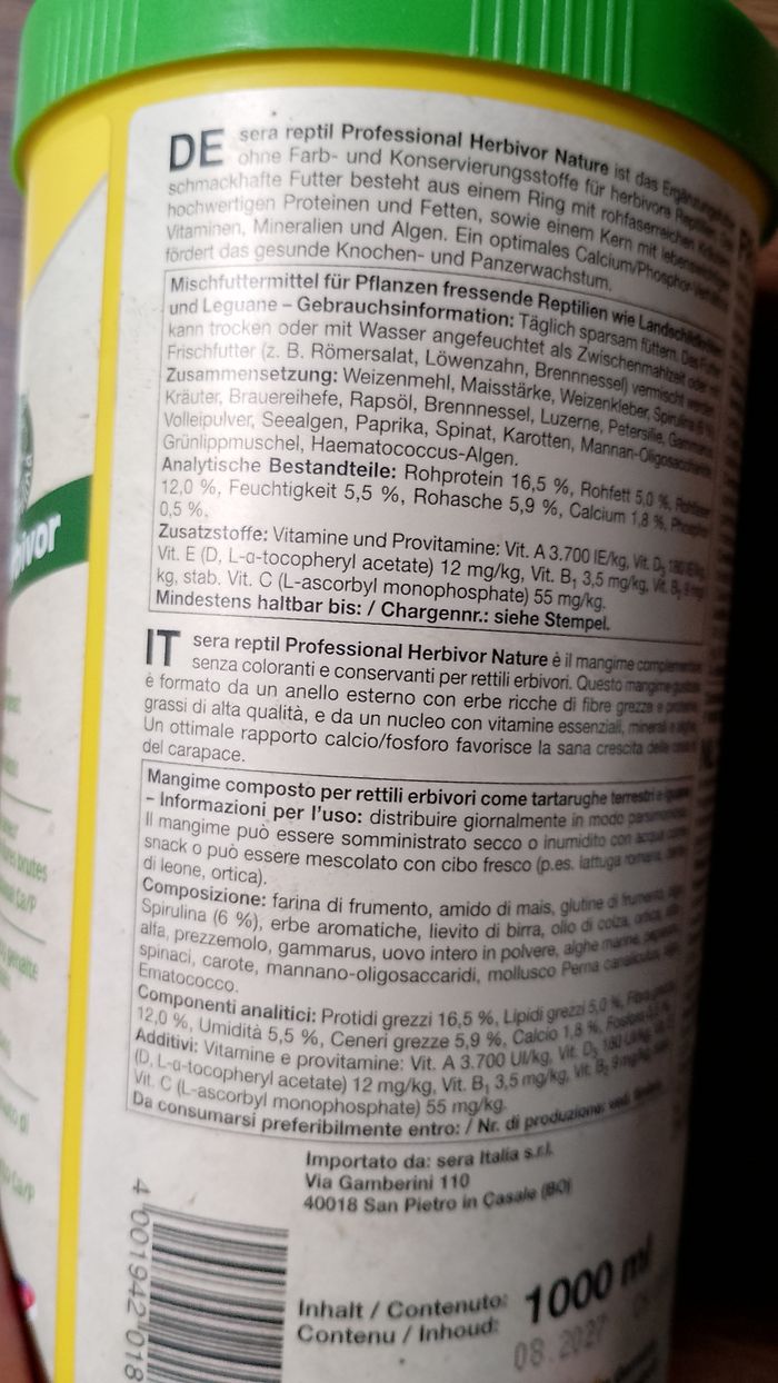 Aliment pour reptiles herbivores ( tortue terrestre, iguane...) - photo numéro 4