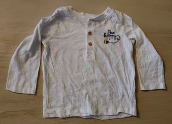 tee-shirt manche longue blanc