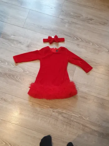 Robe rouge 24 mois