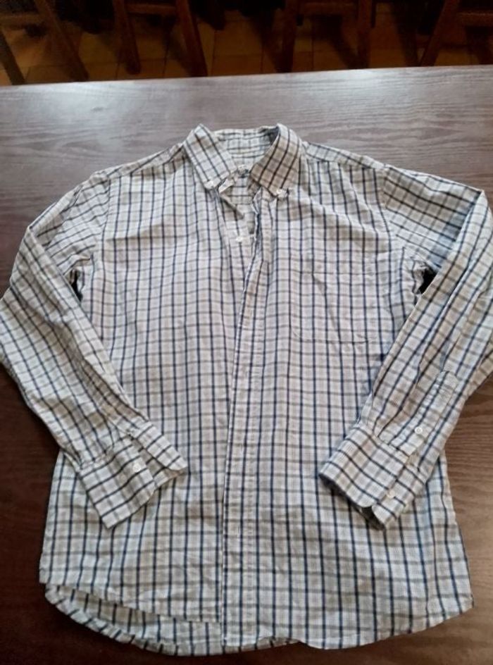 Chemise à carreaux à manches longues