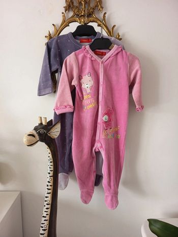 2 pyjamas velours