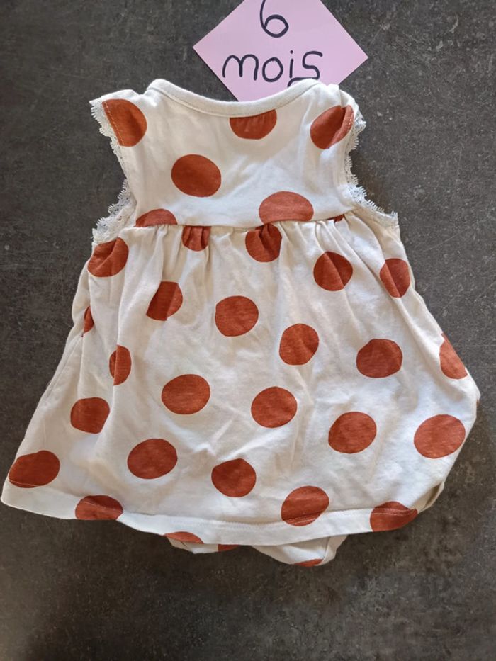 Barboteuse ronds marrons 6 mois - photo numéro 4