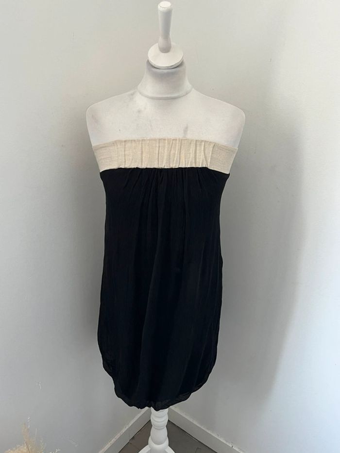 Robe bustier en soie Maje S