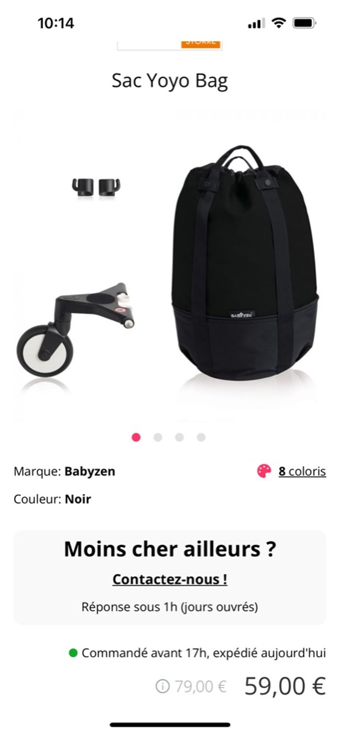 Sac roulette - roulette et sac de la poussette Yo-yo