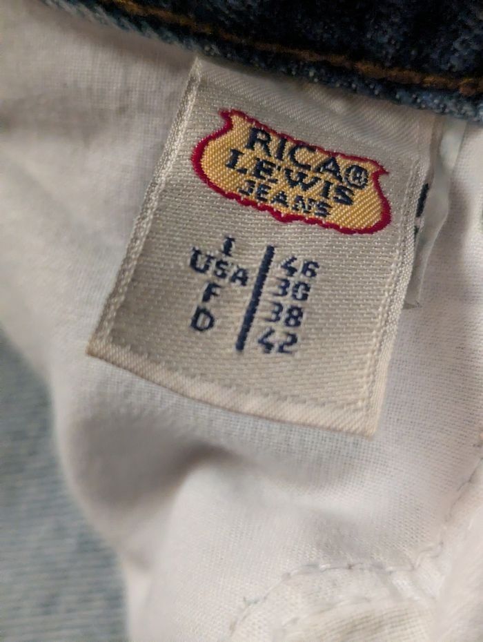 Jean H bleu délavé T38 RICA LEWIS - photo numéro 3
