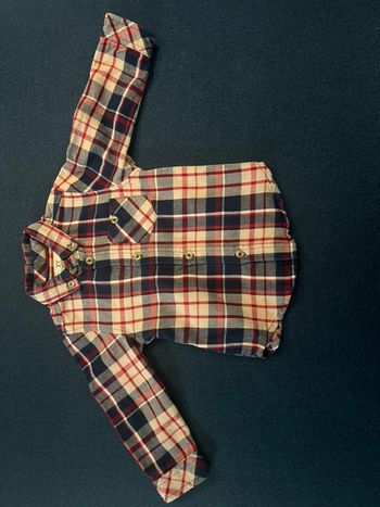 Chemise à carreaux bleu et rouge ZIPPY
