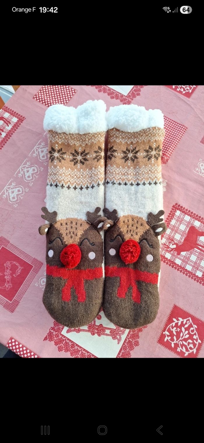 Chaussettes fourrées Noël 🎅 🤶 37/39