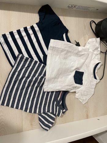 Lot de 3 t-shirt 0/3 mois