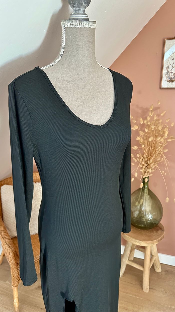 💜 Robe longue noir fendu Shein taille M 💜 - photo numéro 3