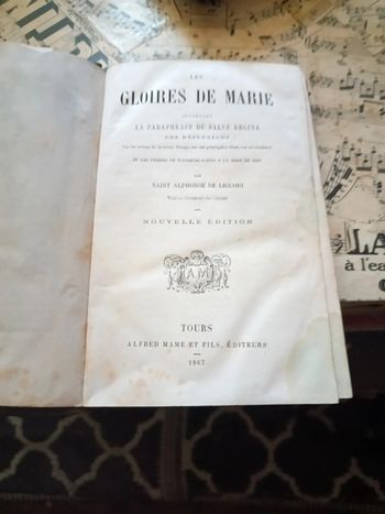 Les Gloires de Marie par Saint Alphonse de Liguori 1867
