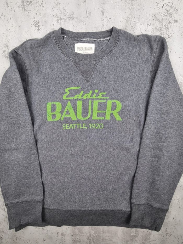 Sweat Eddie Bauer gris – Taille L Homme (mesures en photos) - photo numéro 3