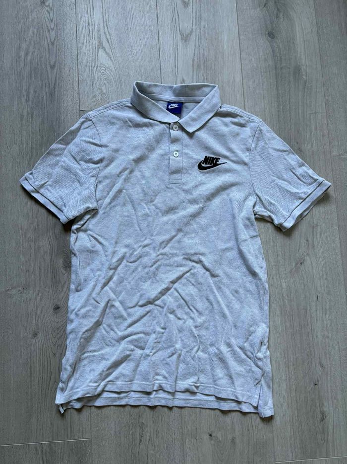 Polo manche courte gris noir Nike S