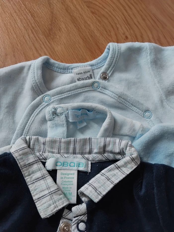 Lot pyjamas naissance 0mois - photo numéro 3