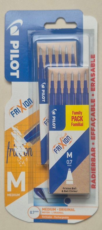 Recharge bleu stylos frixion