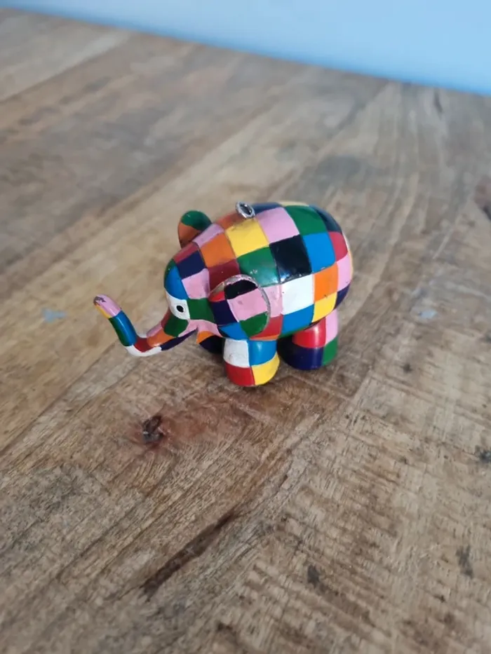 Figurine éléphant elmer plastoy - photo numéro 2