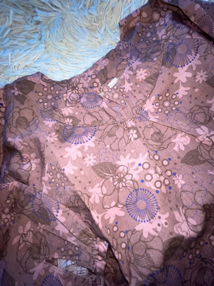 Blouse étanches longues fille fleurie 24 mois Kiabi - photo numéro 2