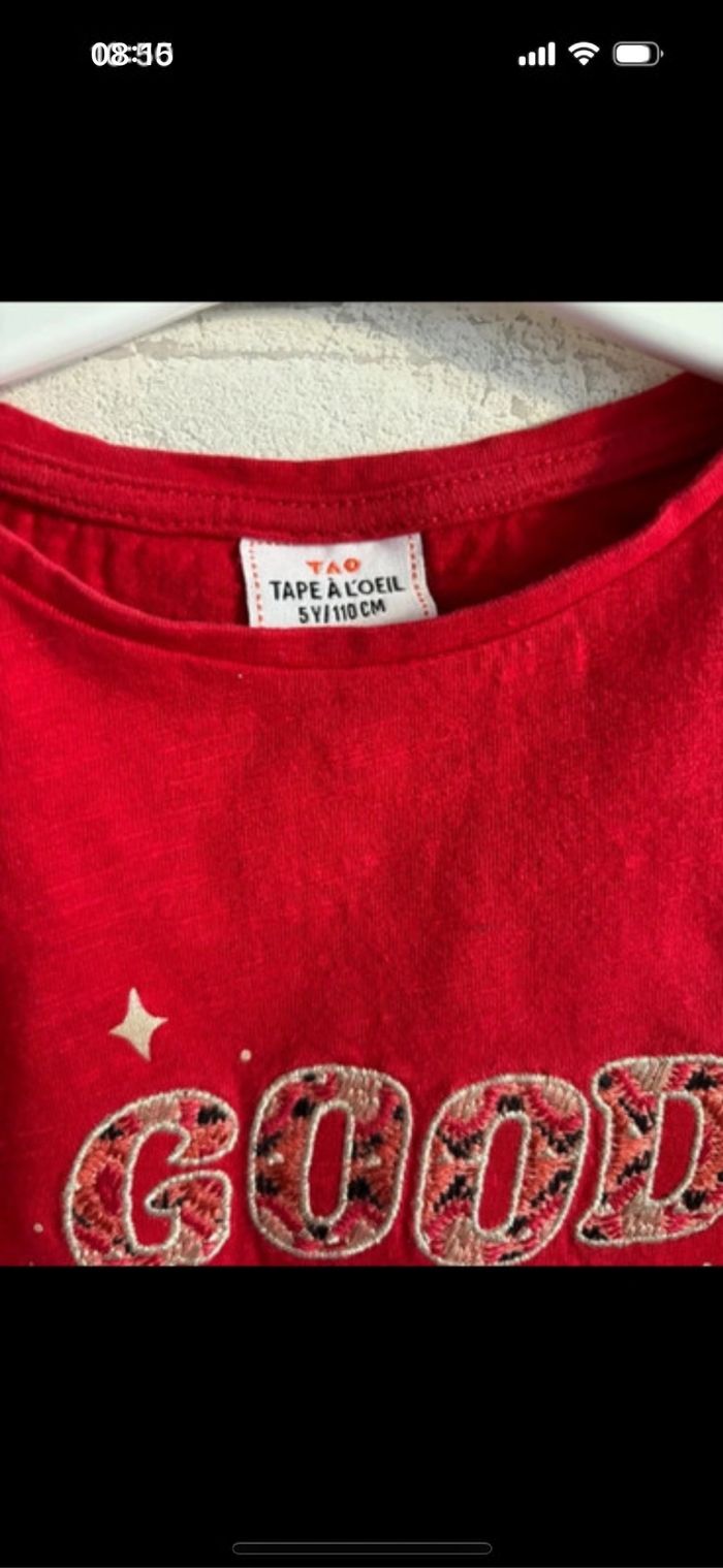 Tee shirt tape a l œil taille 5 ans - photo numéro 2