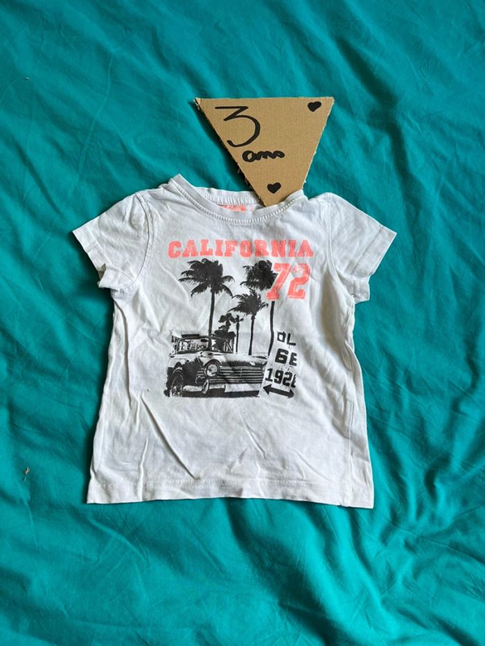 T-shirt blanc 3 ans