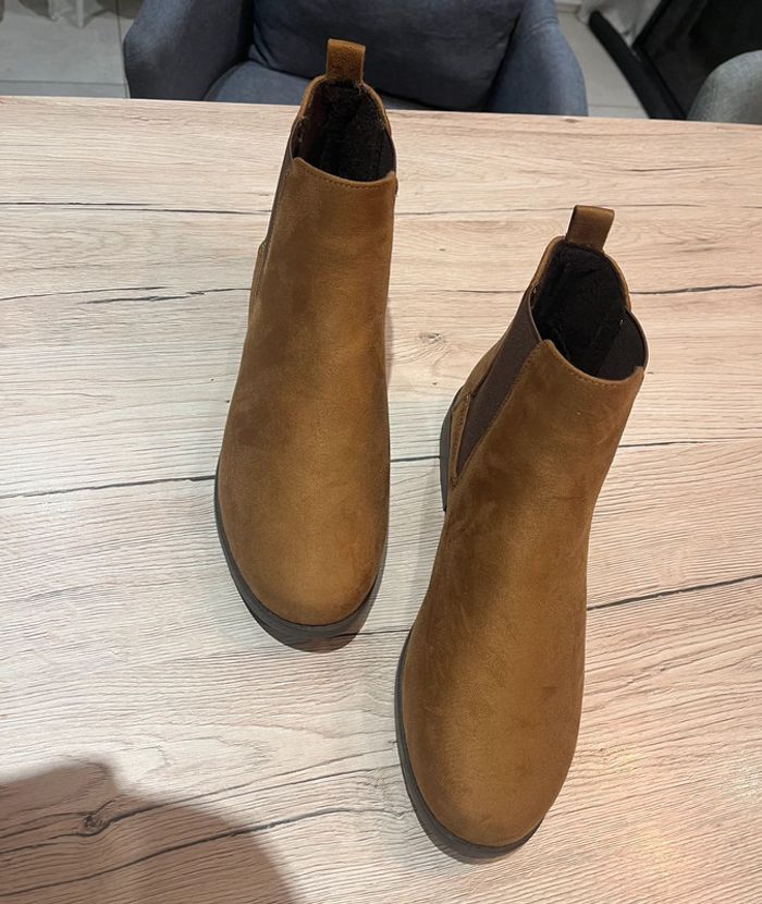 Chaussures Bottines neuf taille 40 marron TEX - photo numéro 3