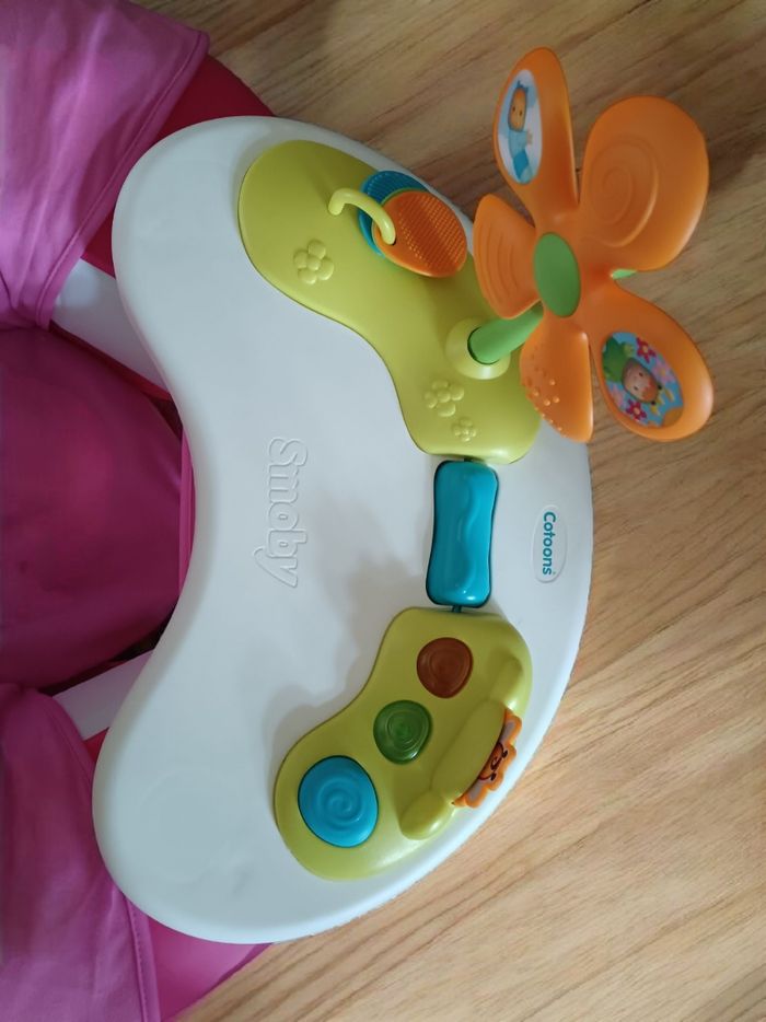 Smoby - Cotoons Cosy Seat - Siège Gonflable + Tablette d'Eveil - Fauteuil pour Bébé - photo numéro 3