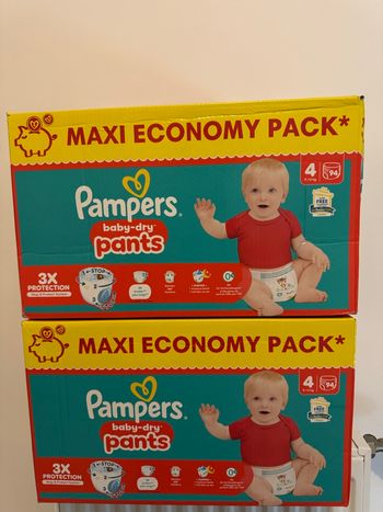 Les couches Pampers taille 4 en baby dry pants