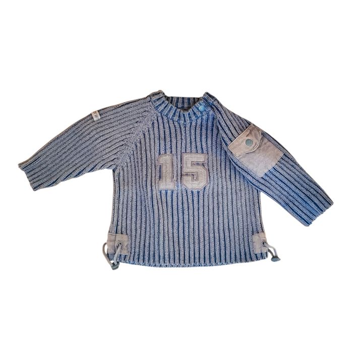 Pull garçon 6 mois coton bleu Kimbaloo – comme neuf - photo numéro 7
