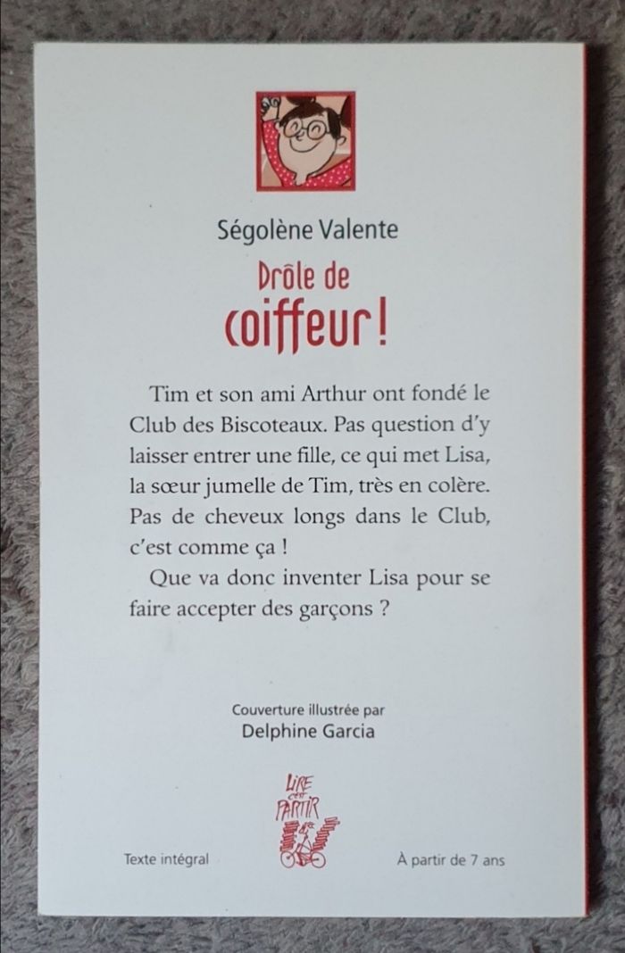 Roman poche Jeunesse "Drôle de Coiffeur!" (6-9 ans) / Ségolène Valente aux Éd. Lire, c'est partir - photo numéro 2