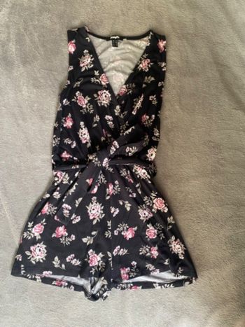 Combi short fleurie