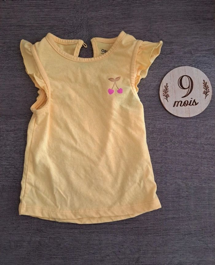 🌸 débardeur bébé fille taille 9 mois Porté une fois🌸