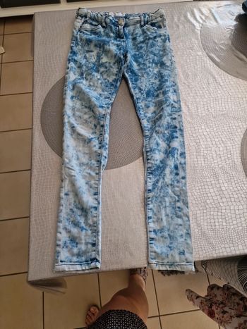 Jeans effet délavé