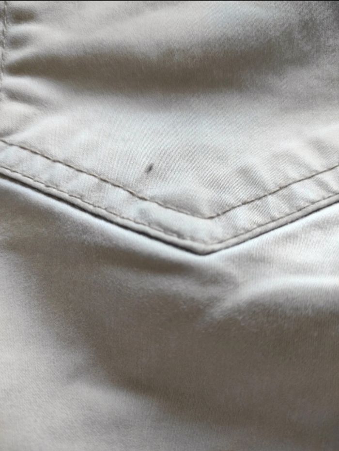 Pantalon beige blanc gris cassé droit vraies poches - photo numéro 4