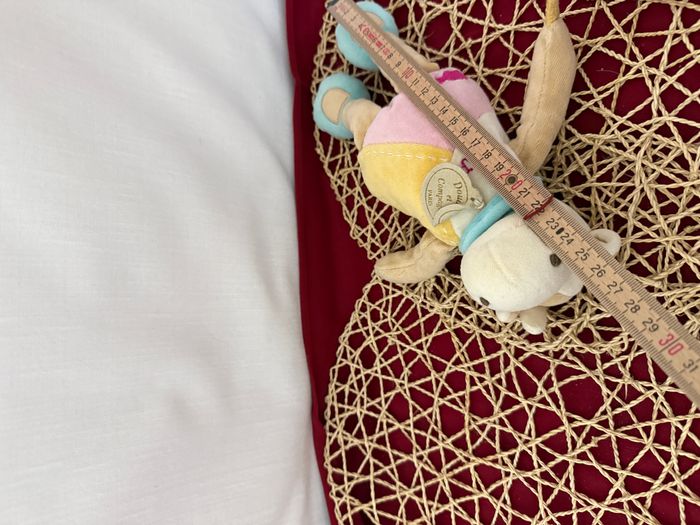 Peluche vache DOUDOU ET COMPAGNIE Cerise et son bonbon rose - photo numéro 3