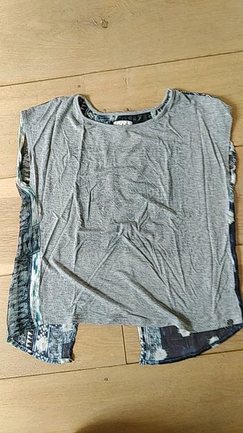 Tee shirt IKKS gris ouvert dans le dos