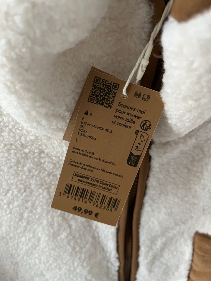 Veste sherpa Monoprix neuve avec étiquette - photo numéro 7