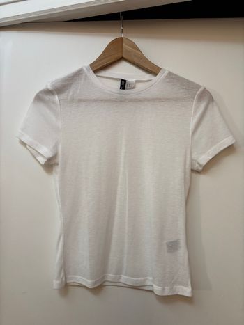 Tee-shirt fin blanc H&M taille M, neuf sans étiquette