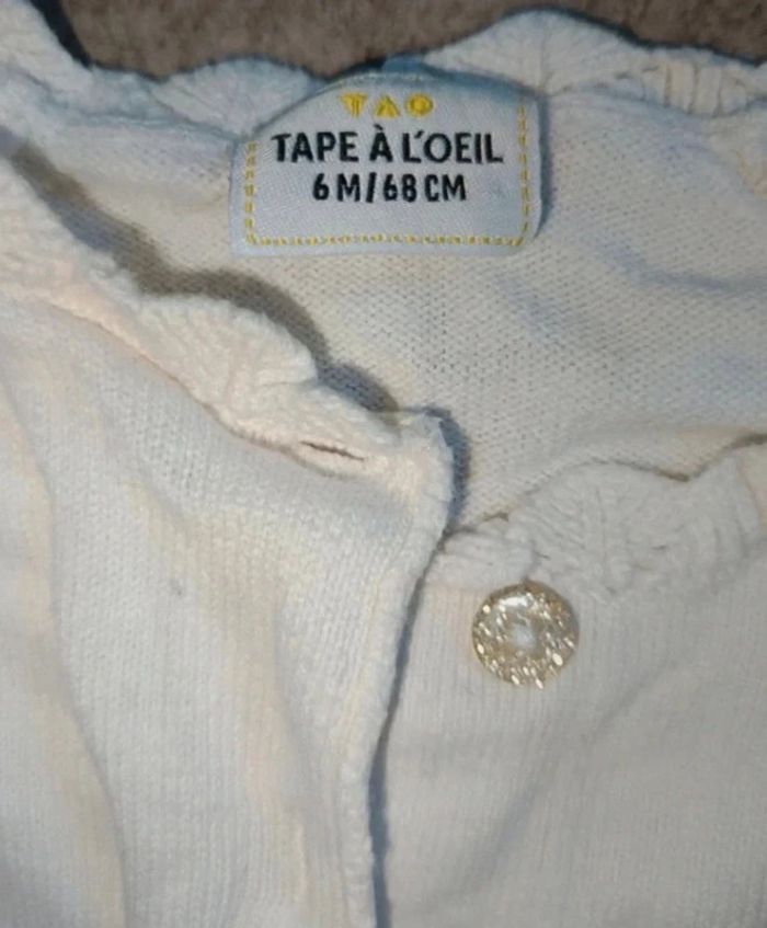 💫 Gilet tape a l'oeil taille 6 mois 🩷 - photo numéro 2